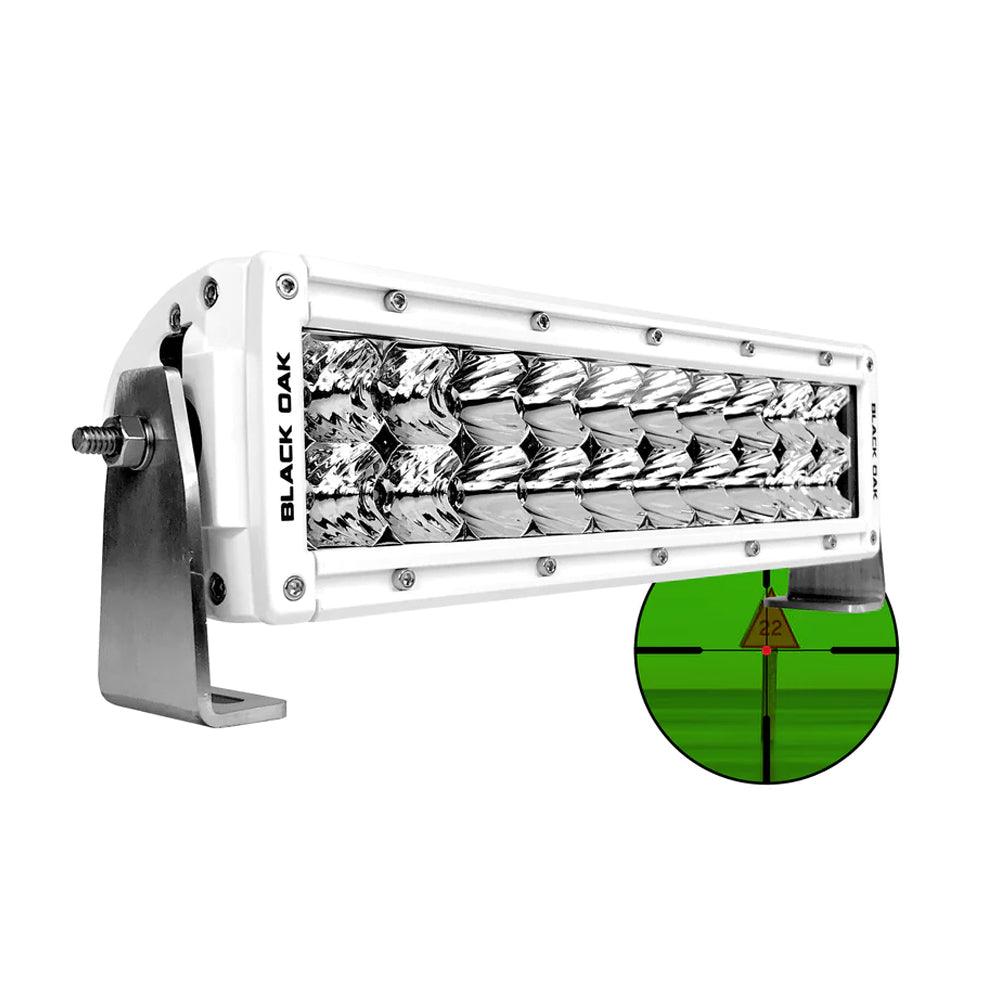 Black Oak Pro Series Double Row Combo Infrared 10" 850nm Light Bar - White - Kesper Supply