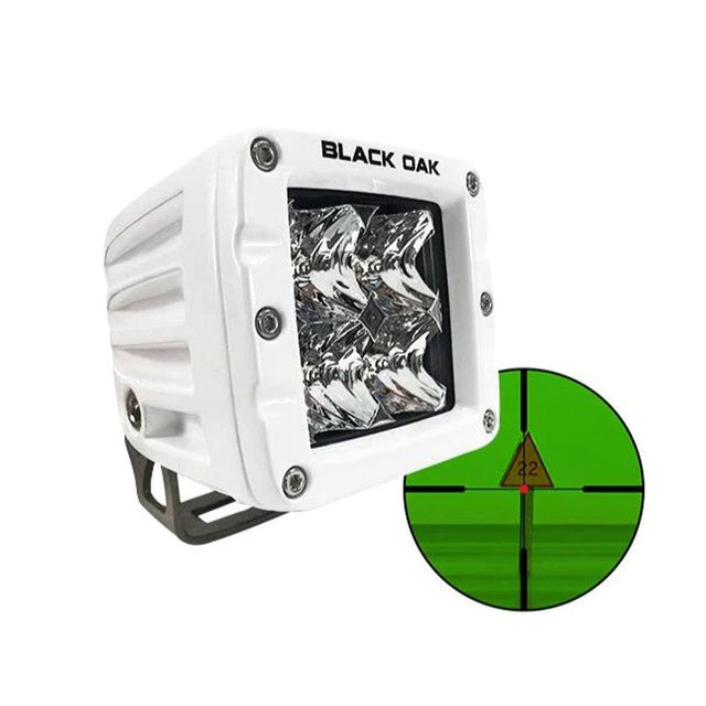 Black Oak Pro Series Infrared 2" 850nm Flood Pod Light - White - Kesper Supply