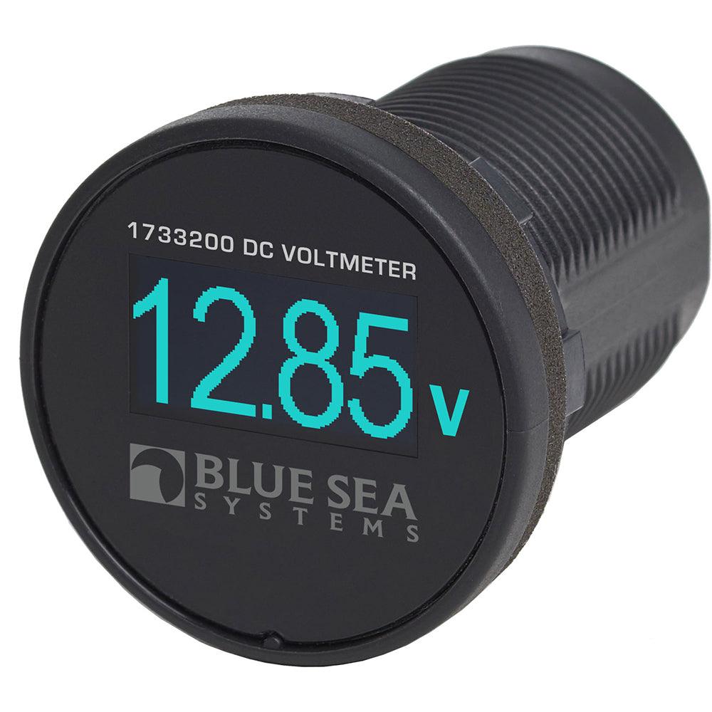 Blue Sea 1733200 Mini OLED Voltmeter - Blue - Kesper Supply