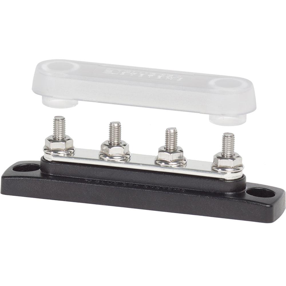 Blue Sea 2315 MiniBus 100 Ampere Common BusBar 4 x 10-32 Stud Terminal with Cover - Kesper Supply