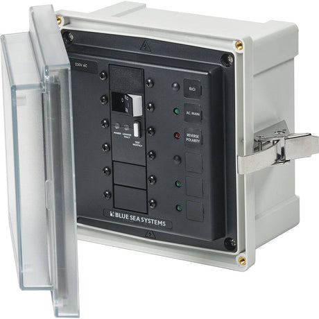 Blue Sea 3123 - SMS Panel Enclosure w/ELCI (32A) & 3 Blanks - 230V AC - Kesper Supply