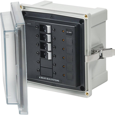 Blue Sea 3133 - SMS Panel Enclosure w/Main & 3 Branch (12/24V) - 12/24V DC - Kesper Supply