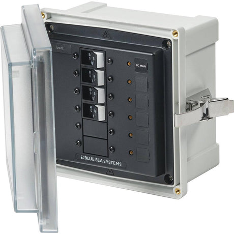 Blue Sea 3135 - SMS Panel Enclosure w/UL Main & 3 Branch (12/24V) - 12/24V DC - Kesper Supply