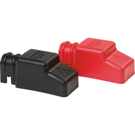 Blue Sea 4018 Square CableCap Insulators Pair Red/Black - Kesper Supply