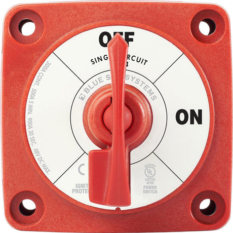 Blue Sea 6004 Single Circuit ON-OFF w/Locking Key - Red - Kesper Supply