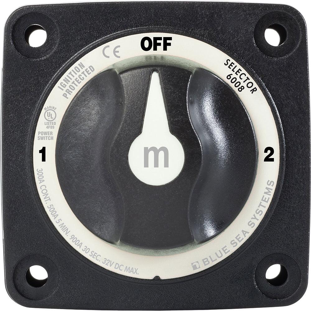 Blue Sea 6008200 m-Series Selector 3 Position Battery Switch - Black - Kesper Supply