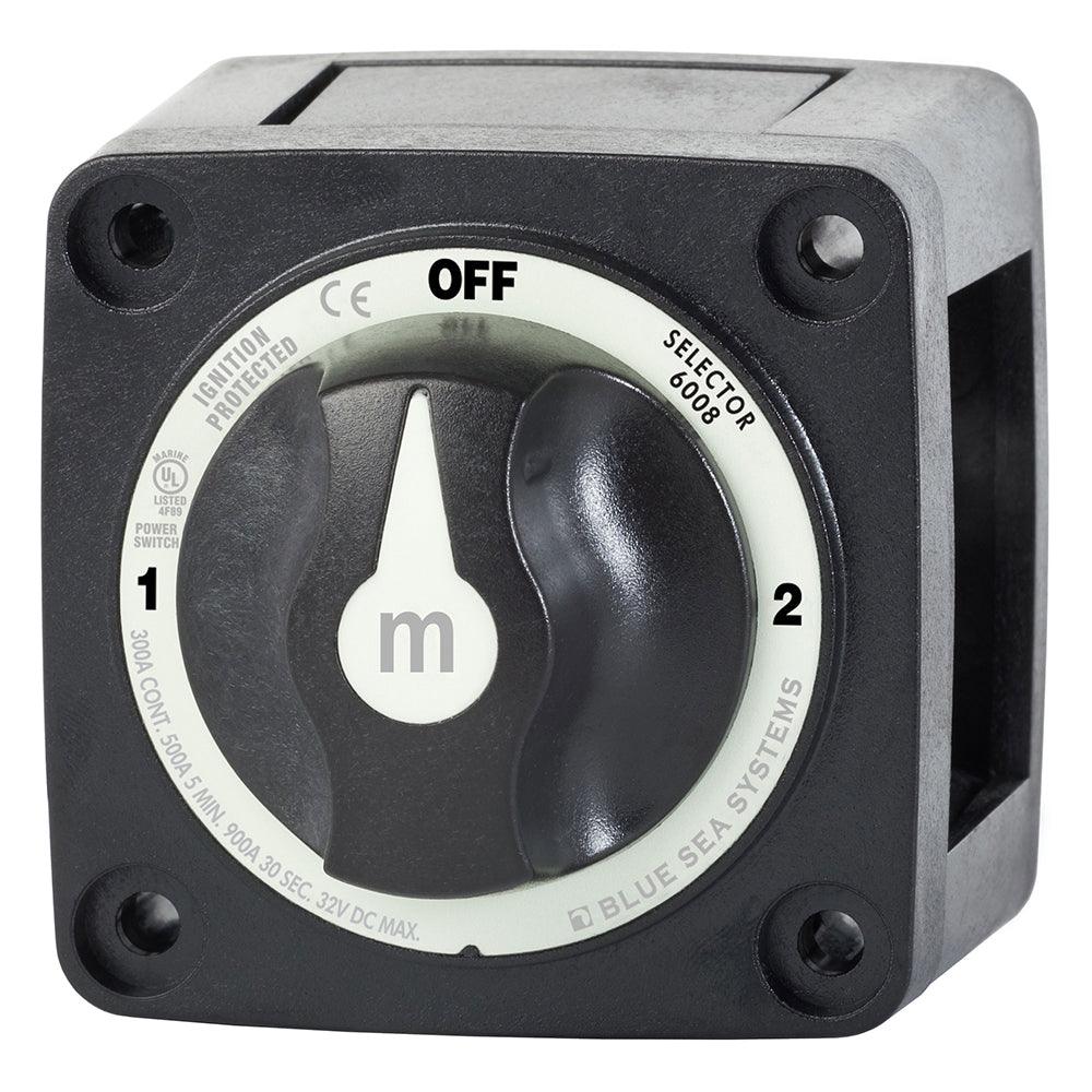 Blue Sea 6008200 m-Series Selector 3 Position Battery Switch - Black - Kesper Supply