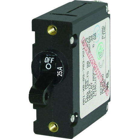 Blue Sea 7216 AC / DC Single Pole Magnetic World Circuit Breaker - 25 Amp - Kesper Supply