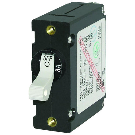 Blue Sea 7299 AC / DC Single Pole Magnetic World Circuit Breaker - 8 Amp - Kesper Supply