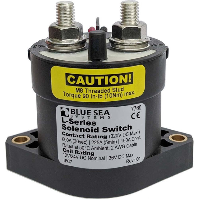 Blue Sea 7765 L-Series Solenoid Switch - 150A - 12/24V DC - Kesper Supply