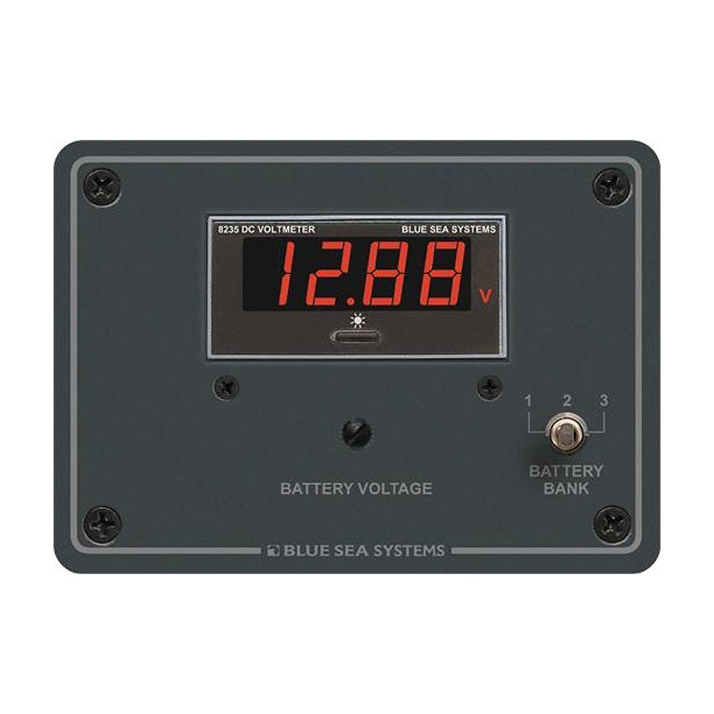 Blue Sea 8051 DC Digital Voltmeter Panel - Kesper Supply