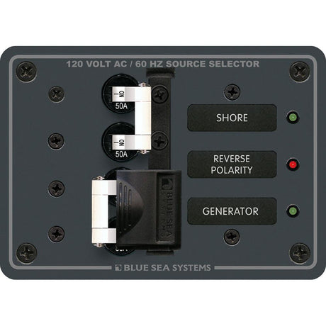 Blue Sea 8061 AC Toggle Source Selector 120V AC - 50AMP - Kesper Supply