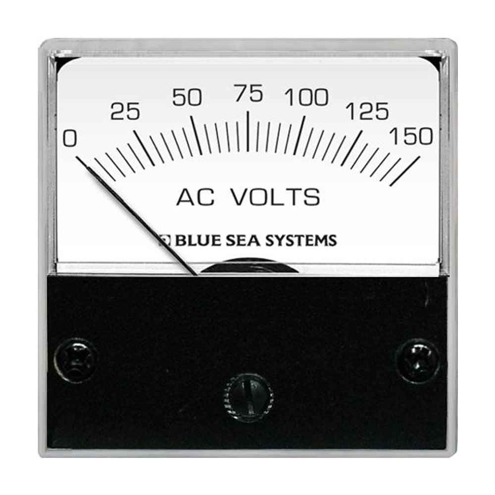 Blue Sea 8244 AC Analog Micro Voltmeter - 2" Face, 0-150 Volts AC - Kesper Supply