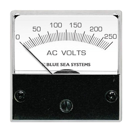 Blue Sea 8245 AC Analog Micro Voltmeter - 2" Face, 0-250 Volts AC - Kesper Supply