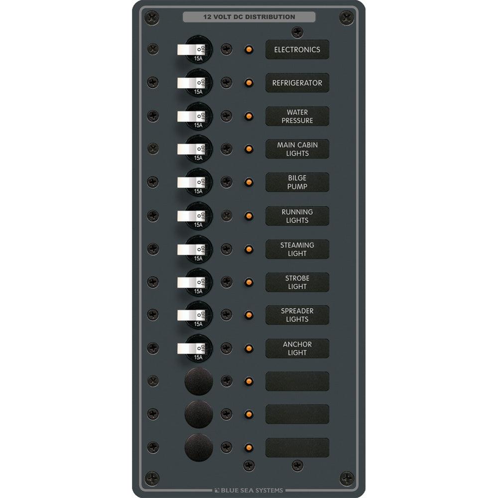 Blue Sea 8376 Panel DC 13 Position Vertical - Kesper Supply