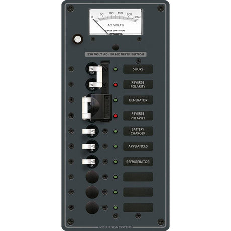 Blue Sea 8589 AC Toggle Source Selector (230V) - 2 Sources + 6 Positions - Kesper Supply