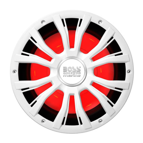 Boss Audio 10" MRG10W Subwoofer w/RGB Lighting - White - 800W - Kesper Supply