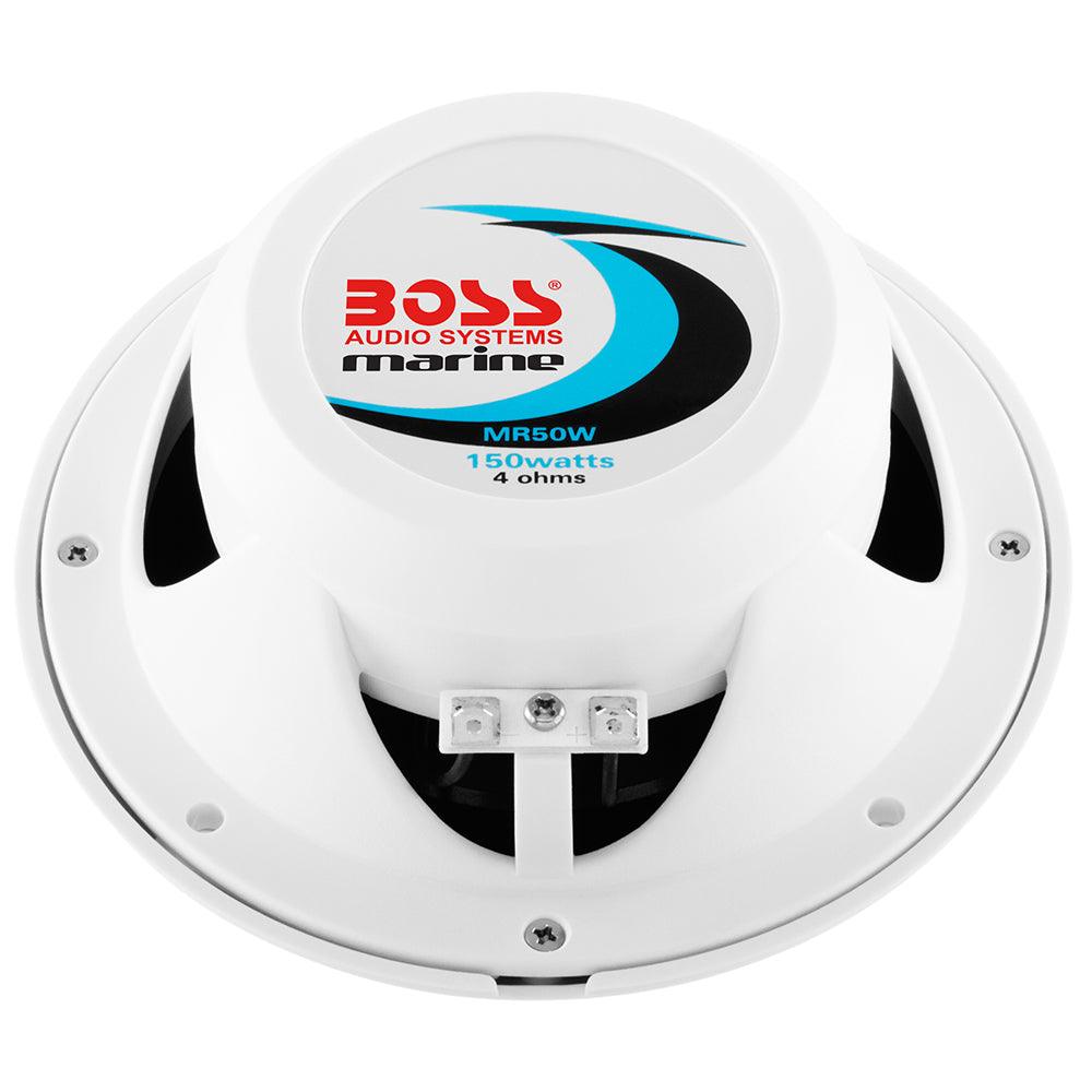 Boss Audio 5.25" MR50W Speakers - White - 150W - Kesper Supply