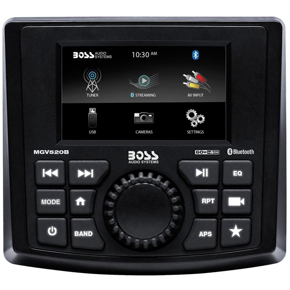 Boss Audio MGV520B Marine Stereo w/AM/FM/BT/USB/Rear Camera - Kesper Supply
