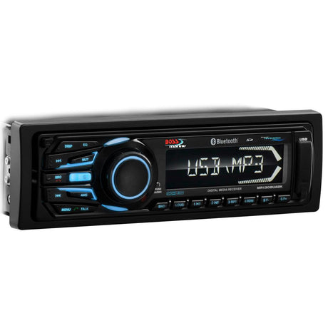 Boss Audio MR1308UABK Bluetooth - Fully Marinized MP3-Compatible Digital Media Receiver w/USB & SD Memory Card Ports & Aux Input - Kesper Supply