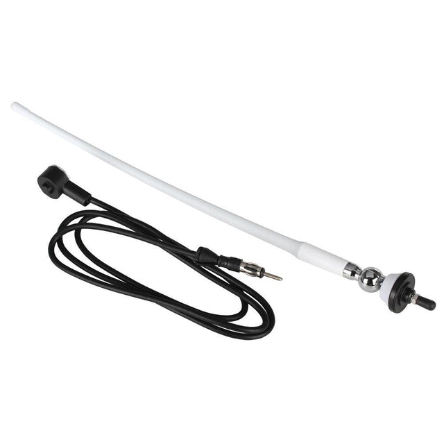 Boss Audio MRANT12W AM/FM Rubber Antenna - White - Kesper Supply