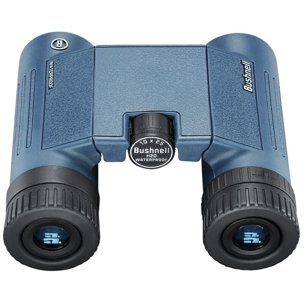 Bushnell 10x25mm H2O Binocular - Dark Blue Roof WP/FP Twist Up Eyecups - Kesper Supply