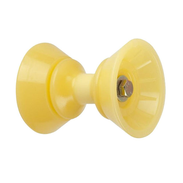 C.E. Smith 3" Bow Bell Roller Assembly - Yellow TPR - Kesper Supply