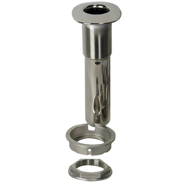 C.E. Smith 80 Series Screwless Flush Mount Rod Holder - 0 Degree - Stainless Steel - Swivel Bottom - Black Liner - Kesper Supply