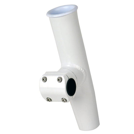 C.E. Smith Adjustable Mid Mount Rod Holder - 1-1/4" or 1-5/16" OD - White Powder Coat Aluminum w/Sleeve & Hex Key - Kesper Supply