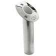 C.E. Smith Flush Mount Rod Holder - 30 Degree & 9" Depth - Stainless Steel - Cast Bottom - White Vinyl Liner - Kesper Supply