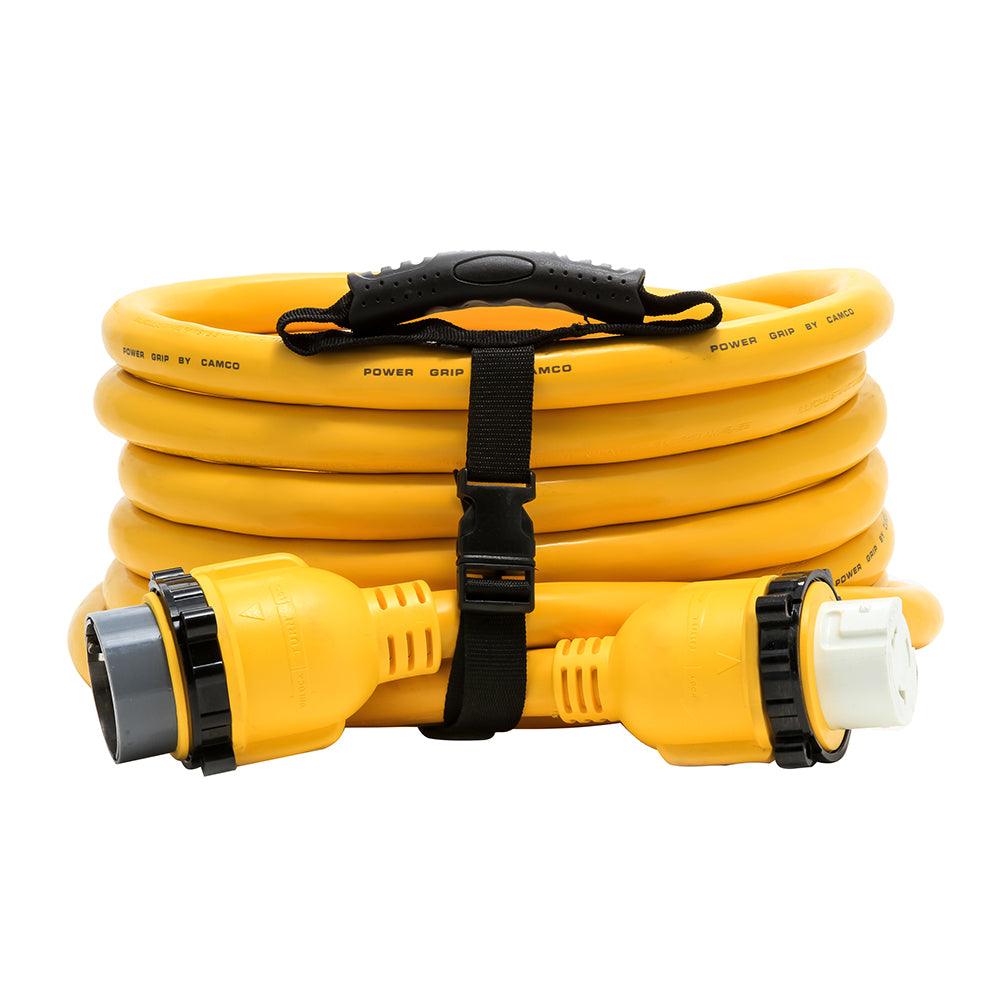 Camco 50 Amp Power Grip Marine Extension Cord - 25' M-Locking/F-Locking Adapter - Kesper Supply