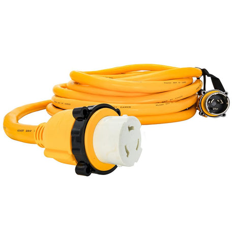 Camco 50 Amp Power Grip Marine Extension Cord - 50' M-Locking/F-Locking Adapter - Kesper Supply