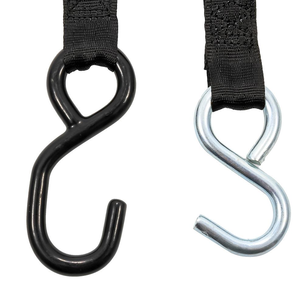 Camco Retractable Tie-Down Straps - 1" Width 6' Dual Hooks - Kesper Supply