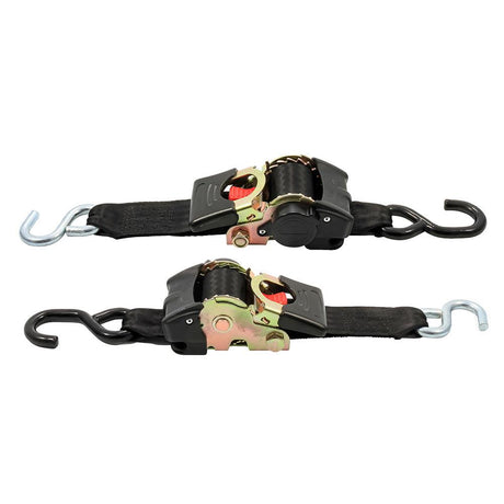 Camco Retractable Tie Down Straps - 2" Width 6' Dual Hooks - Kesper Supply