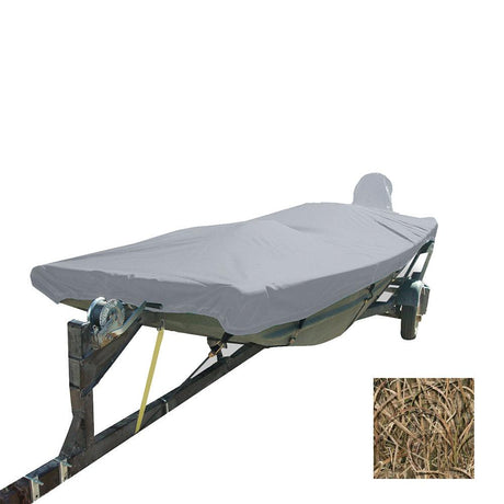 Carver Performance Poly-Guard Styled-to-Fit Boat Cover f/12.5' Open Jon Boats - Shadow Grass - Kesper Supply