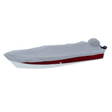 Carver Performance Poly-Guard Styled-to-Fit Boat Cover f/15.5' V-Hull Side Console Fishing Boats - Grey - Kesper Supply