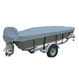 Carver Poly-Flex II Narrow Series Styled-to-Fit Boat Cover f/14.5' V-Hull Fishing Boats - Grey - Kesper Supply