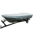 Carver Poly-Flex II Wide Series Styled-to-Fit Boat Cover f/14.5' V-Hull Fishing Boats Without Motor - Grey - Kesper Supply