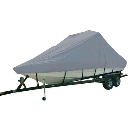 Carver Sun-DURA Specialty Boat Cover f/19.5' Inboard Tournament Ski Boats w/Tower & Swim Platform - Grey - Kesper Supply