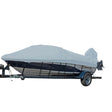 Carver Sun-DURA Styled-to-Fit Boat Cover f/14.5' V-Hull Runabout Boats w/Windshield & Hand/Bow Rails - Grey - Kesper Supply