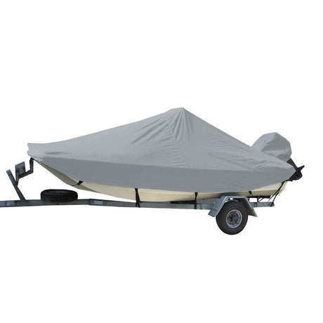 Carver Sun-DURA Styled-to-Fit Boat Cover f/16.5' Bay Style Center Console Fishing Boats - Grey - Kesper Supply