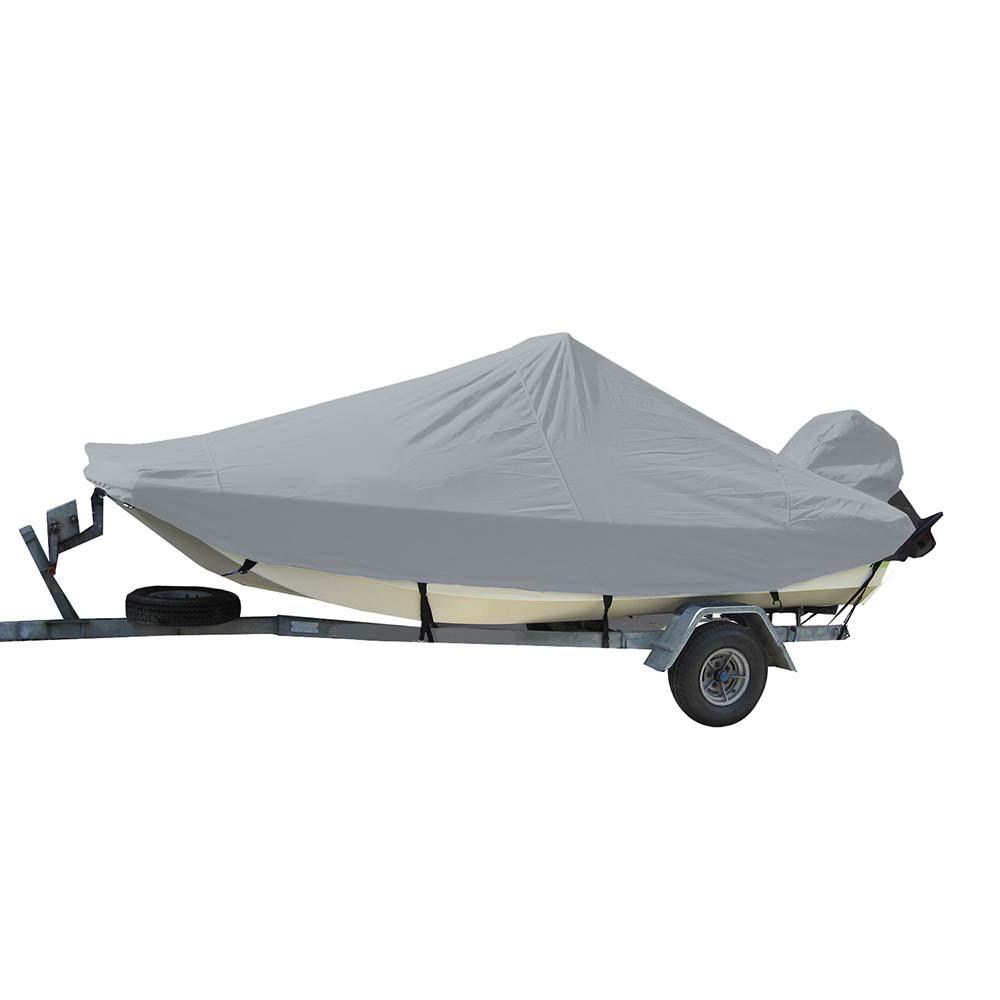 Carver Sun-DURA Styled-to-Fit Boat Cover f/17.5' Bay Style Center Console Fishing Boats - Grey - Kesper Supply