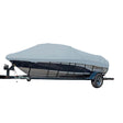 Carver Sun-DURA Styled-to-Fit Boat Cover f/17.5' Sterndrive V-Hull Runabout Boats (Including Eurostyle) w/Windshield & Hand/Bow Rails - Grey - Kesper Supply