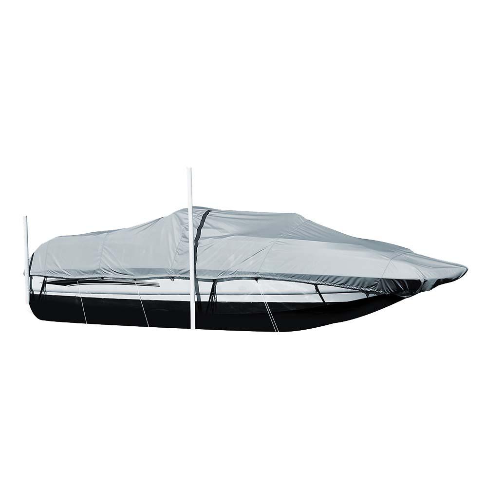 Carver Sun-DURA Styled-to-Fit Boat Cover f/23.5' Sterndrive Deck Boats w/Walk-Thru Windshield - Grey - Kesper Supply