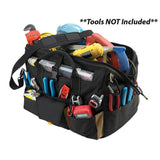 CLC 1535 Tool Bag w/ Top-Side Plastic Parts Tray - 18" - Kesper Supply