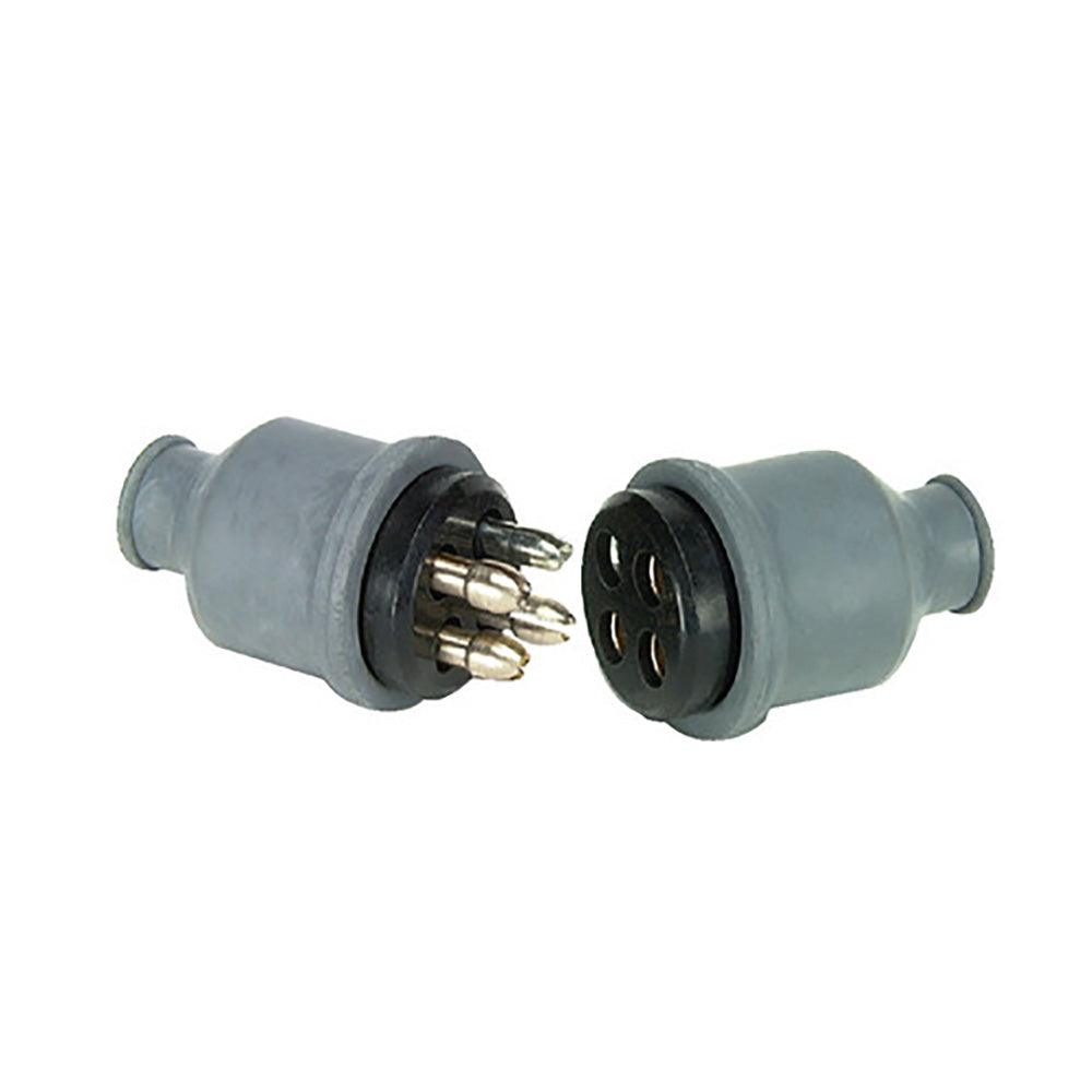 Cole Hersee 4 Pole Plug & Socket Connector w/Rubber Cap - Kesper Supply