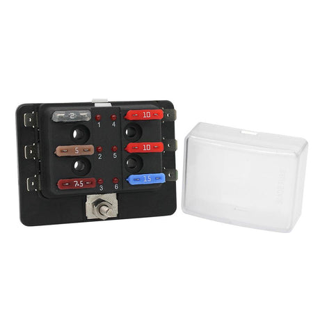 Cole Hersee Standard 6 ATO Fuse Block w/LED Indicators - Kesper Supply