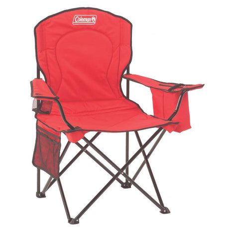 Coleman Cooler Quad Chair - Red - Kesper Supply