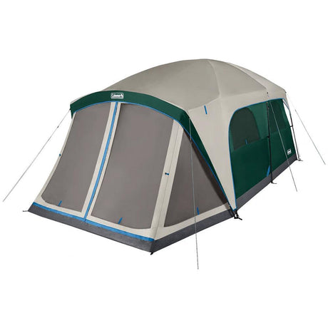 Coleman Skylodge 12-Person Camping Tent w/Screen Room - Evergreen - Kesper Supply