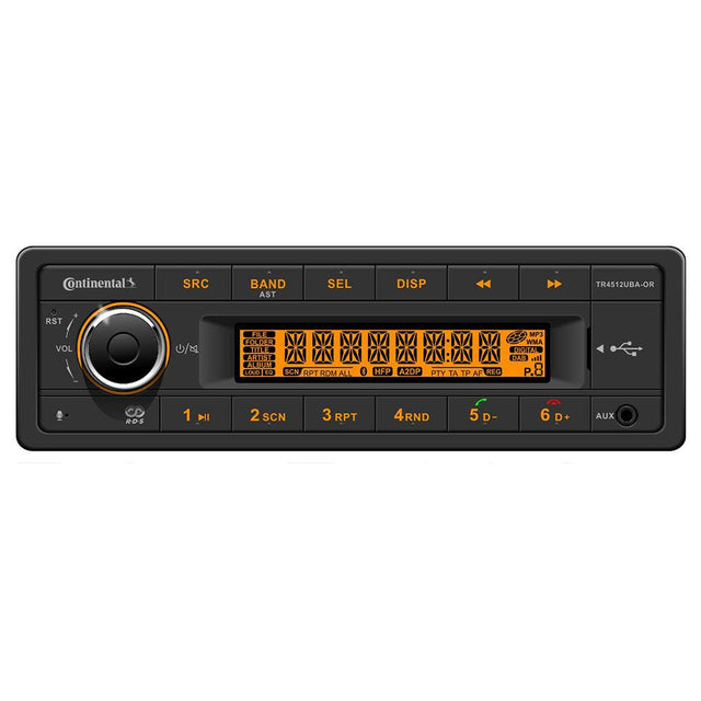 Continental Stereo w/AM/FM/BT/USB/PA System Capable - 12V - Kesper Supply